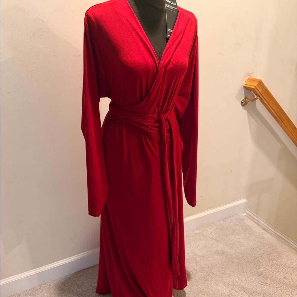 REBDOLLS Red Wrap Dress NWT
